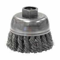 Single Row Heavy-Duty Knot Wire Cup Brush, 2 3/4 in Dia., M14 x 2, .02 Steel 804-13283