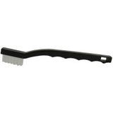 Small Hand Scratch Brushes, 7-1/2 in L, 3X7 Rows, White Nylon Wire, Plastic Handle 804-44609
