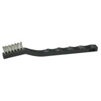 Small Hand Scratch Brushes, 7 1/2 in, Stainless Steel Wire, Plastic Handle 804-44806