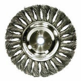 Standard Twist Knot Wire Wheel, 6 in D x 1/2 W, .016 Stainless Steel, 9,000 rpm 804-08345