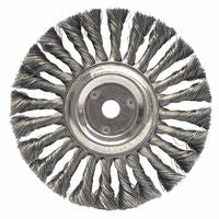Standard Twist Knot Wire Wheel, 7 in D x 5/8 in W, .014 in Steel Wire, 9,000 rpm 804-08835