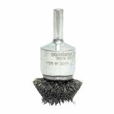 Stem-Mounted Circular Flared End Brushes, Steel, 20,000 rpm, 1 1/2" x 0.02" 804-10038