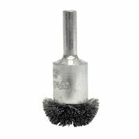 Stem-Mounted Circular Flared End Brushes, Stainless Steel, 25,000 rpm, 1" x 804-10042