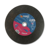 Tiger AO Type 1 High Speed Saw Large Cutting Wheel, 12 in dia x 1/8 in, 20 mm Arbor Hole, A30T 804-57031