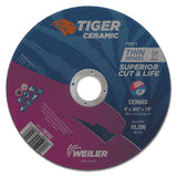 Tiger Ceramic Cutting Wheels, 6 in Dia, 0.045in Thick, 24/bx 804-58302