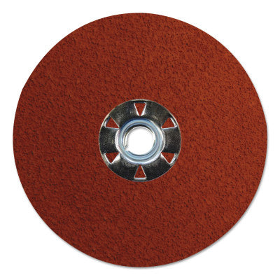 Tiger Ceramic Resin Fiber Disc, 5 in dia, 5/8 in-11 UNC Arbor, 36 Grit 804-69888