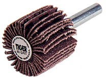 Tiger Mounted Flap Wheels, 2 1/2 in, 80 Grit, 23000 rpm 804-52487