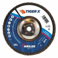 Tiger X Flap Disc, 7 in Angled, 40 Grit, 5/8 in - 11 Arbor 804-51220