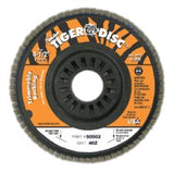 Trimmable Tiger Flap Discs, 4 1/2 in, 40 Grit, 7/8 in Arbor, 13,000 rpm 804-50002