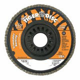 Trimmable Tiger Flap Discs, 4 1/2 in, 80 Grit, 7/8 in Arbor, 13,000 rpm 804-50004