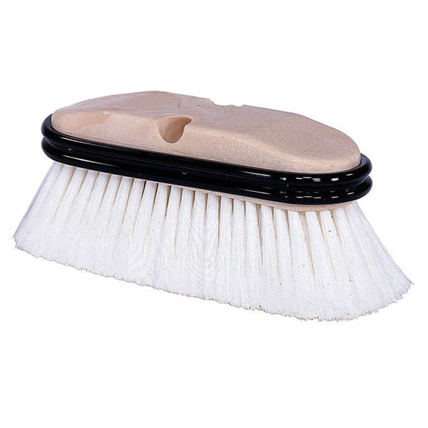 Truck Wash Brush, 9-1/2 in Foam Block, 2.5 in Trim L, Flagged White Polystyrene 804-44510