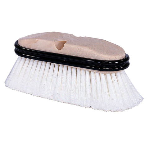 Truck Wash Brush, 9-1/2 in Foam Block, 2.5 in Trim L, Flagged White Polystyrene 804-44510
