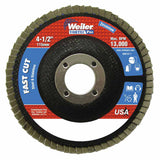 Vortec Pro Abrasive Flap Disc, 4-1/2 in dia, 36 Grit, 7/8 Arbor, 13000 rpm, Type 29 804-31343