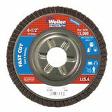 Vortec Pro Abrasive Flap Discs,4.5", 40 Grit, 7/8 Arbor, 13,000 rpm, Alum Back 804-31308