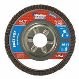 Vortec Pro Abrasive Flap Disc, Zirconium, 4-1/2 in dia, 60 Grit, 7/8 Arbor, 13000 RPM 804-31309