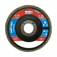 Vortec Pro Abrasive Flap Disc, Zirconium, 4-1/2 in dia, 120 Grit, 7/8 Arbor, 13000 RPM 804-31347