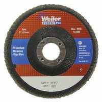 5" Vortec Pro Abrasive Flap Disc, Angled, Phenolic Back 804-31357