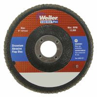 Vortec Pro Abrasive Flap Discs, 5", Angled, Phenolic Back 804-31358