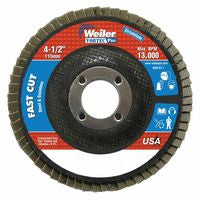 Vortec Pro Abrasive Flap Disc, 4-1/2 in x 7/8 in, Flat, Phenolic Backing 804-31403