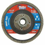 Vortec Pro Abrasive Flap Discs, 4-1/2 in x 5/5-11 in A, Flat, Phenolic Backing, 8 oz 804-31410