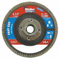 Vortec Pro Abrasive Flap Discs, 4-1/2 in x 5/5-11 in A, Flat, Phenolic Backing, 8 oz 804-31410