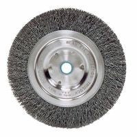 Vortec Pro Crimped Wire Wheel, 6 in D, .008 Carbon Steel, 6,000 rpm, Retail Pk 804-36002