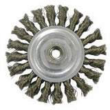 Vortec Pro Knot Wire Wheel, 4 in D, .014 in Stainless Steel, 5/8 in - 11 Arbor 804-36213