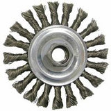 Vortec Pro Knot Wire Wheel, 4 in Dia, .02 in Carbon Steel, 5/8 in - 11 UNC Nut 804-36255