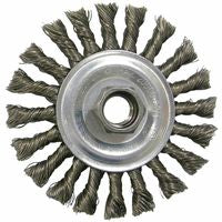 Vortec Pro Knot Wire Wheel, 4 in Dia, .02 in Carbon Steel, 5/8 in - 11 UNC Nut 804-36255