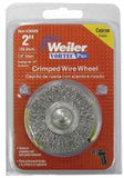 Vortec Pro Stem Mounted Crimped Wire Wheel, 3 in D, .014 Steel, Retail Pack 804-36011