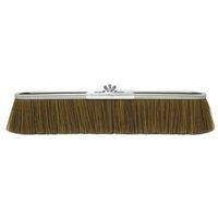 Vortec Pro Strip Broom, 24 in, Metal Block, 3 in Trim L, Polypropylene, Brown 804-25295