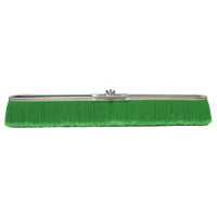 Vortec Pro Strip Broom, 24 in Metal Block, 3 in Trim L, Green Polypropylene Fill 804-25299