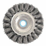 Wide Face Standard Twist Knot Wire Wheel, 4 in Dia. x 3/4 W, 20,000 rpm 804-09134