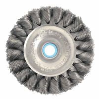 Wide Face Standard Twist Knot Wire Wheel, 4 in Dia. x 3/4 W, 20,000 rpm 804-09134