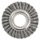 Wide Face Standard Twist Knot Wire Wheel, 6 in Dia. x 1 3/8 W, 8,000 rpm 804-09180