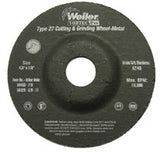 Wolverine Combo Wheel, 4 1/2 in Dia, 1/8 in Thick, 7/8 in Arbor, 24 Grit, R 804-56430