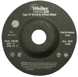 Wolverine Grinding Wheels, 4 1/2 in Dia, 1/4 in Thick, 7/8 in Arbor, 24 Grit, N 804-56457