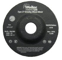 Wolverine Grinding Wheel, 4-1/2 in dia, 1/4 in Thick, 7/8 in Arbor, 24 Grit 804-56464