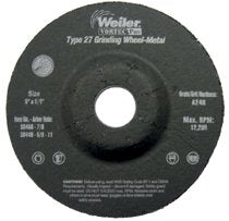 Wolverine Grinding Wheels, 5" Dia, 1/4" Thick, 7/8 Arbor, 24R, Aluminum Oxide 804-56466
