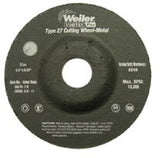 Wolverine Grinding Wheel, 4-1/2 in Diameter, 3/32 in Thick, 7/8 in Arbor, 24 Grit, T 804-56475