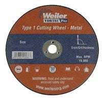 Wolverine Flat Type 1 Cutting Wheel, 4 in Dia, .035 Thick, 5/8 Arbor, 60 Grit 804-56271