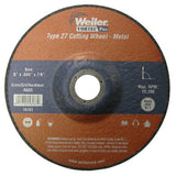 Wolverine Thin Cutting Wheels, 6 in x .045 in, 7/8 Arbor, 60 Grit, S, Type 27 804-56283