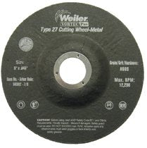 Wolverine Thin Cutting Wheel, 5 in Diameter, .045 in Thick, 7/8 Arbor, 60 Grit 804-56392