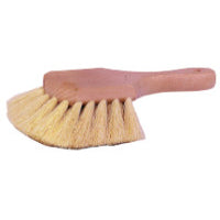 Wood Block Utility Scrub Brushes, 2 in Trim L, White Tampico, 8 in Handle 804-44014