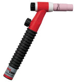 WP-17V Air Cooled TIG Torch Kit, Angled Head, 7/8 in dia Handle, 1-Pc 25 ft Cable 366-WP-17V-25-R