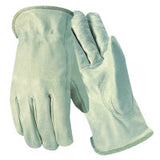 Grain Goatskin Drivers Gloves, Large, Unlined, White 815-Y0107L