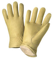 West Chester Drivers Gloves, Cowhide, Small, Unlined, Gray/Tan 813-993K/S