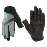 Extreme Work 5 Dex Fingerless Gloves, Synthetic Leather, Large, Black/Gray 813-89307/L