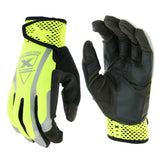 Extreme Work Safety Gloves, Synthetic Leather, X-Large, Green 813-89308/XL