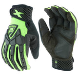 Extreme Work Strike ProteX with XLock Cuff, X-Large, Black/Lime Green 813-89306/XL